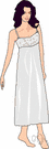 negligee - a loose dressing gown for women