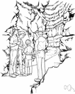Mammoth Cave National Park - a national park in Kentucky having a large cavern and an underground river