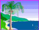 embayment - an indentation of a shoreline larger than a cove but smaller than a gulf