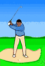 bunker - a hazard on a golf course