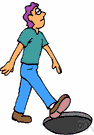 forgetful person - a flighty and disorganized person