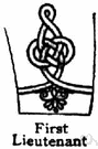 1st lieutenant - a commissioned officer in the Army or Air Force or Marines ranking above a 2nd lieutenant and below a captain