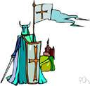 knight of the square flag - a knight honored for valor