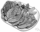 roast beef - cut of beef suitable for roasting
