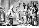 Ezra - a Jewish priest and scribe sent by the Persian king to restore Jewish law and worship in Jerusalem
