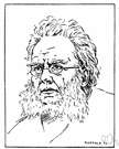 Henrik Johan Ibsen - realistic Norwegian author who wrote plays on social and political themes (1828-1906)