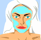 facial - care for the face that usually involves cleansing and massage and the application of cosmetic creams