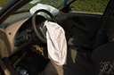 air bag - a safety restraint in an automobile
