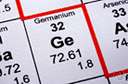Ge - a brittle grey crystalline element that is a semiconducting metalloid (resembling silicon) used in transistors