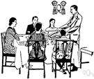 love feast - a religious meal shared as a sign of love and fellowship