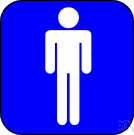 men's room - a public toilet for men