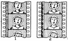 picture show - a form of entertainment that enacts a story by sound and a sequence of images giving the illusion of continuous movement
