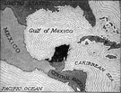 Yucatan Peninsula - a peninsula in Central America extending into the Gulf of Mexico between the Bay of Campeche and the Caribbean Sea