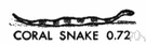 coral snake - any of various venomous elapid snakes of Asia and Africa and Australia