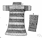 chain armor - (Middle Ages) flexible armor made of interlinked metal rings