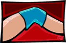 knee brace - a brace worn to strengthen the knee
