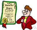 honoris causa - a degree conferred to honor the recipient
