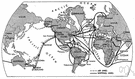 supply line - a route over which supplies can be delivered