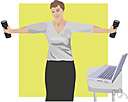 arm exercise - exercise designed to strengthen the arm muscles