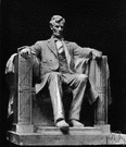 Lincoln Memorial - memorial building in Washington containing a large marble statue of Abraham Lincoln