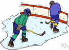 skating rink - building that contains a surface for ice skating or roller skating