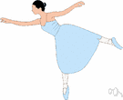 toe dancing - a dance performed on tiptoe