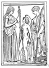 Persephone - (Greek mythology) daughter of Zeus and Demeter