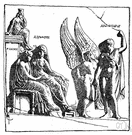 Helen - (Greek mythology) the beautiful daughter of Zeus and Leda who was abducted by Paris