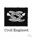 civil engineer - an engineer trained to design and construct and maintain public works (roads or bridges or harbors etc.)