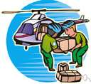 unloading - the labor of taking a load of something off of or out of a vehicle or ship or container etc.