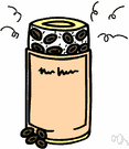 coffee mill - a mill that grinds roasted coffee beans