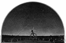 planetarium - a building housing an instrument for projecting the positions of the planets onto a domed ceiling
