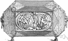steel engraving - an impression taken from an engraved steel plate