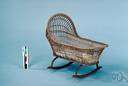 bassinet - a basket (usually hooded) used as a baby's bed