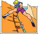 belay - something to which a mountain climber's rope can be secured