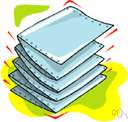 manifold paper - a lightweight paper used with carbon paper to make multiple copies