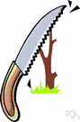 pruning saw - a handsaw used for pruning trees