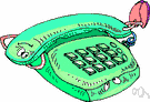 telephone set - electronic equipment that converts sound into electrical signals that can be transmitted over distances and then converts received signals back into sounds