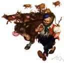 cow man - a man who raises (or tends) cattle