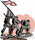 battle flag - a flag that leads troops into battle