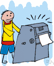 typesetting machine - a printer that sets textual material in type