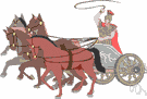 chariot race - a race between ancient chariots
