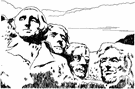 Mt. Rushmore - a mountain in the Black Hills of South Dakota