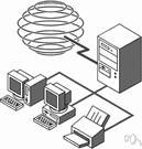 local area network - a local computer network for communication between computers