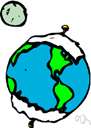 transpolar - extending across or crossing either pole