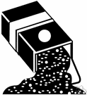 Pepper box - a shaker with a perforated top for sprinkling ground pepper