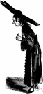 shovel hat - a stiff broad-brimmed hat with the brim turned up at the sides and projecting in front