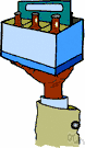 six-pack - a carton containing six bottles or cans