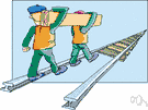railroader - an employee of a railroad