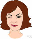 blinking - a reflex that closes and opens the eyes rapidly